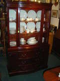 Picture of MAHOGANY BOW FRONT CHINA CABINET